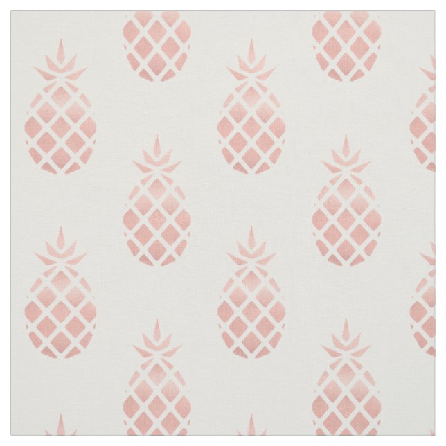Tissu Ananas Or Rose (Échantillon)