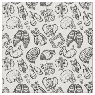 Tissu Anatomie humaine Bizarre Science Bio Skull Hallowe