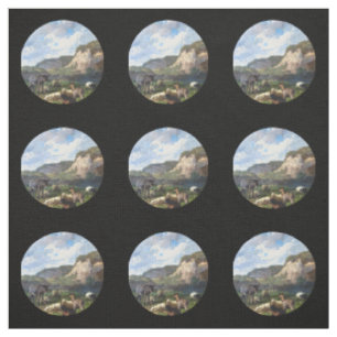 Tissu Âne et moutons