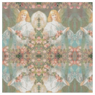 Tissu Ange avec le motif rose de roses