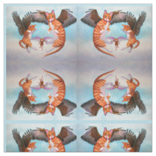 Tissu Angel Chat et Souris Fabricant miroir