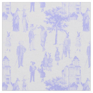 Tissu animal victorien antique pastel violet lilac toile