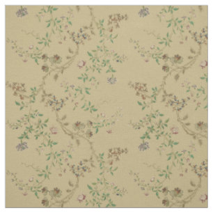 Tissu Antique 18e siècle Floral Vine Motif Imprimer