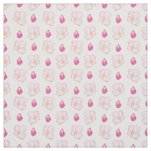 Tissu Apple rose chic fleurissent des bourgeons et des
