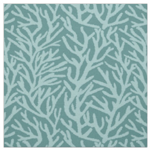 Tissu Aqua Coral Océan Turquoise Côte
