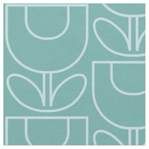 Tissu Aqua de tulipe de MCM