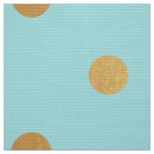 Tissu Aqua turquoise de pois métallique d'aluminium d'o