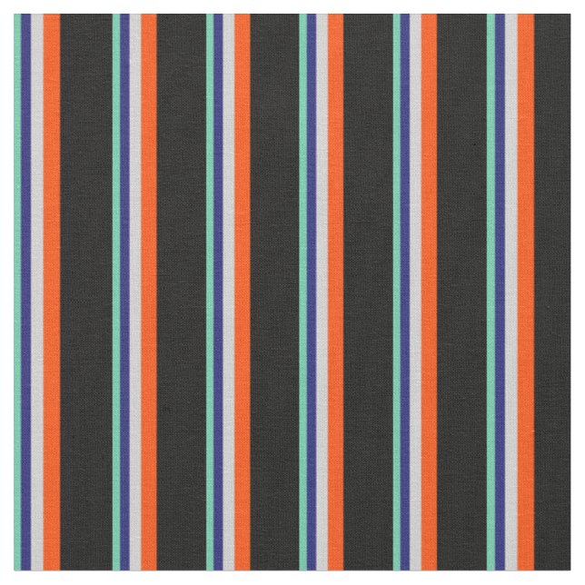 Tissu Aquamarine, Bleu de minuit, Gris clair, Rouge et N (Fermer)