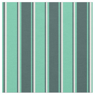Tissu Aquamarine, gris ardoise foncée et blanc