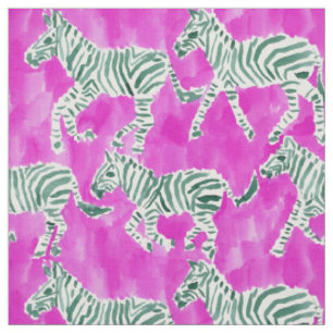 Tissu Aquarelle chic de safari de JEU de ZÈBRE