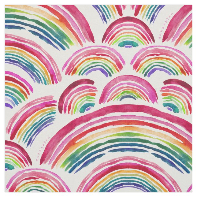 Tissu Aquarelle colorée (Échantillon)