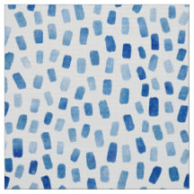 Aquarelle Cyan-Bleu pointes poplin-polyester