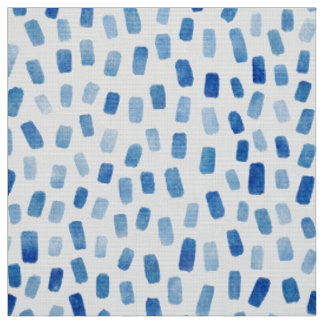 Tissu Aquarelle Cyan-Bleu pointes poplin-polyester