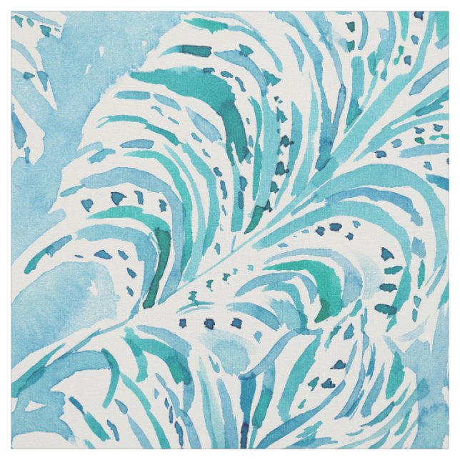 Tissu Aquarelle d'Aqua d'ÉCOULEMENT de PLUME (Échantillon)