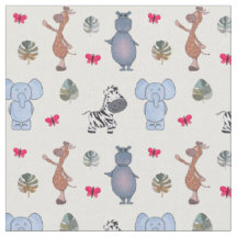 Aquarelle de jeu Safari Animals v.1 fabric