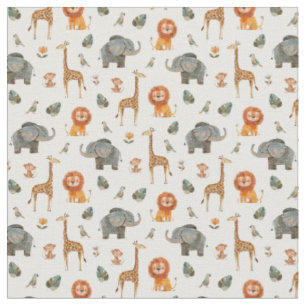 Tissu Aquarelle de jeu Safari Animals v.2 fabric
