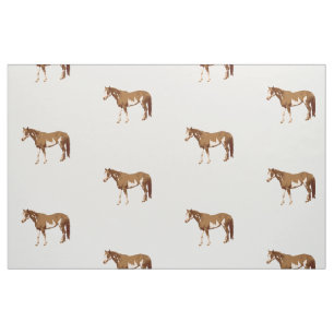 Tissu Aquarelle équestre du Cheval de peinture américa