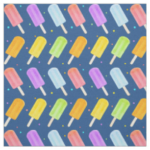 Tissu Aquarelle estivale savoureuse Popsicle Motif