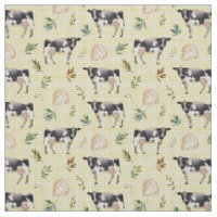 Aquarelle Ferme de vaches Jaune En vichy Baby Nurs