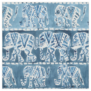 Tissu Aquarelle tribale d'indigo de Boho de SAFARI