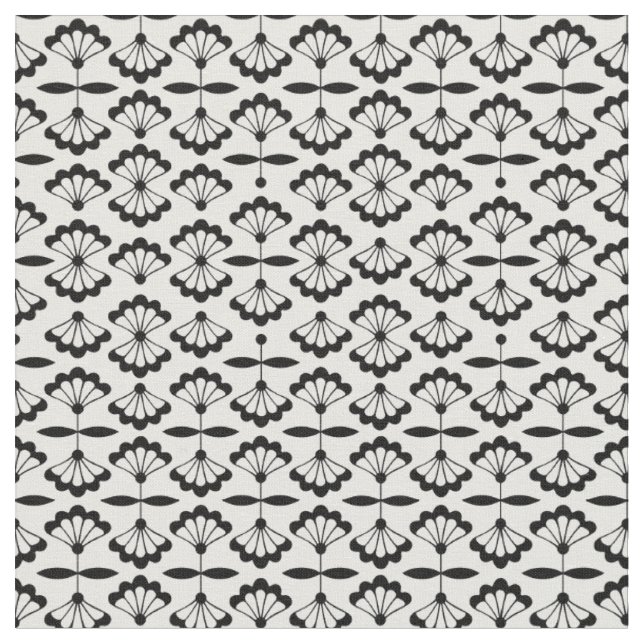 Tissu Arabesque de fleurs (Fermer)