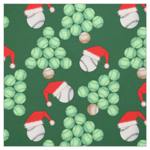 Tissu Arbre de baseball de Noël