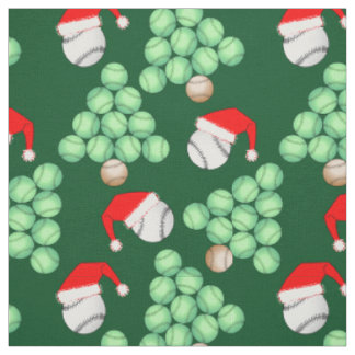 Tissu Arbre de baseball de Noël