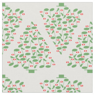 Tissu Arbres de Noël musicaux