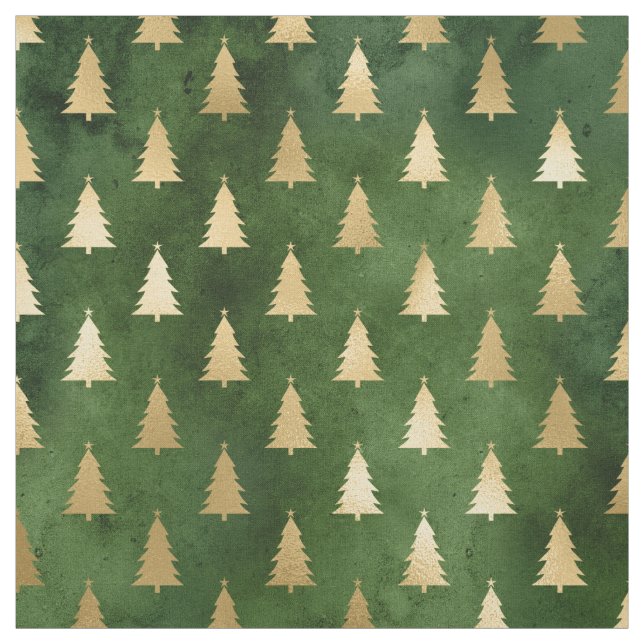 Tissu Arbres verts de Noël (Échantillon)