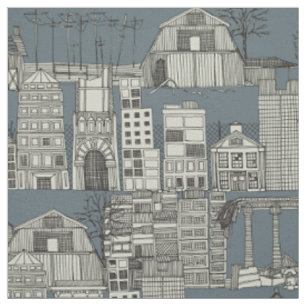 Tissu ardoise toile dystopian
