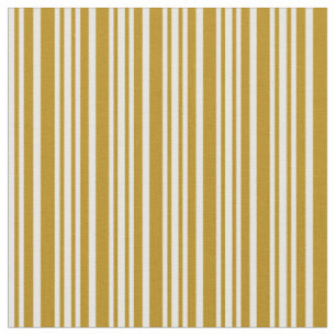 Tissu Argument d'or foncé et Motif rayé blanc