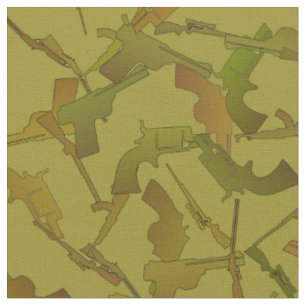 Tissu Armes à feu vert et Faux motif de Camo de brun