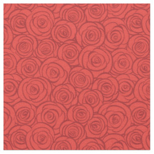 Tissu Arrière - plan abstrait de roses rouges