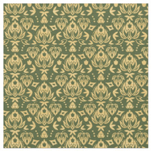Tissu Arrière - plan floral en bois de motif de damassé