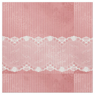 Tissu Arrière - plan rose et blanc avec la dentelle