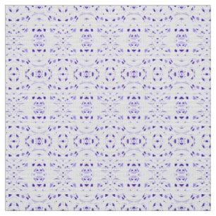 Tissu Art Abstrait Gouache Blanc Violet Firebrand