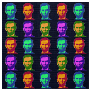 Tissu Art de bruit quatre Abraham Lincolns