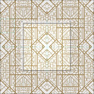 Tissu Art déco, nouveau, or, blanc, élégant, chic, motif