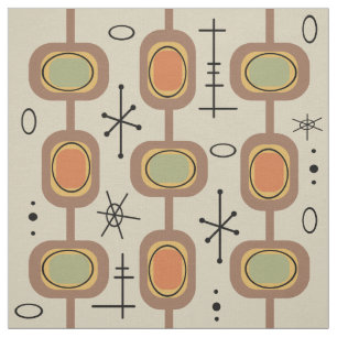 Tissu Art géométrique de l'ère spatiale multicolore