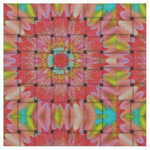 Tissu Art inspiré par l'Afrique Imprimé- Design géométri