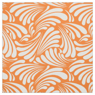 Tissu Art Nouveau Orange