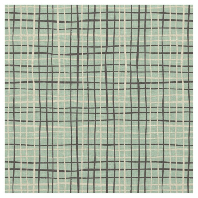 Tissu Art rétro strié l Sage vert (Fermer)