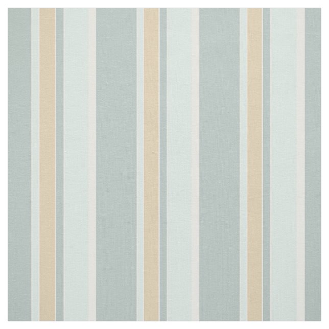 Tissu Art Unique De La Mer Vert Blanc Tan (Échantillon)