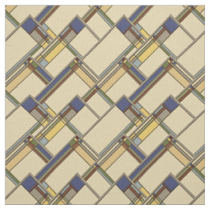 Tissu Arts et artisanat Automne Motif géométrique