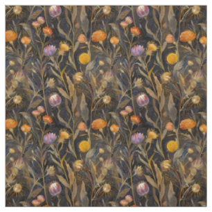 Tissu Arts et artisanat fleur sauvage et chardon écossai