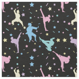 Tissu Arts martiaux Karate Étoiles Abstraites Étincelles