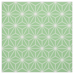 Tissu Asanoha Stations géométriques Sage Green