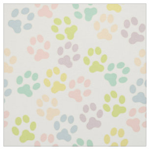 Tissu assez en pastel de motif d'empreintes de