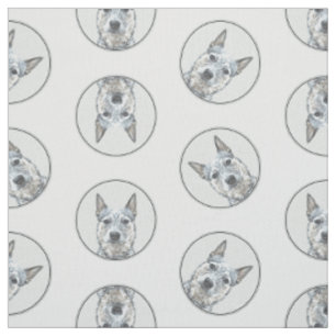 Tissu Australian Cattle Dog Blue Heeler Original Chien A