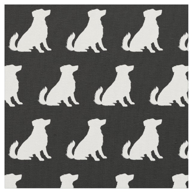 Tissu Australien Berger Chien Silhouette Animal de compa (Fermer)